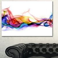 Design Art Abstract Smoke Contemporary Artwork Canvas Print