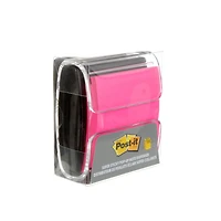 Distributeur de feuillets éclair super collants WD-330-BK-C-RP4 Post-it®, noir, 1/paquet