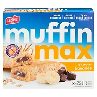 Muffin Max Choco Bananes Barres 223g / 6 barres muffin