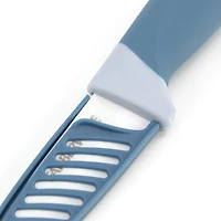 Farberware 3" Paring Ceramic Knife with Sheath, Blue