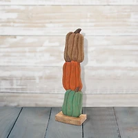 Mango Wood Triple Stacking Pumpkins