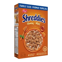 Post Honey Shreddies Cereal, Family Size, 710 g