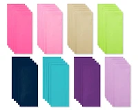 American Greetings - 40 feuilles de papier de soie 20 x 20 po. Papier de soie dans des tons de joyaux pour les anniversaires de naissance, les Fêtes et toutes les occasions