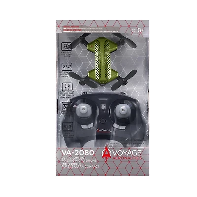 Voyage Aeronautics VA-2080 Micro Drone Pliable Ultra Compact- Vert