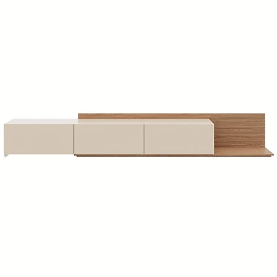 Nexera Noa Extendable TV Console (66"-108"), Walnut
