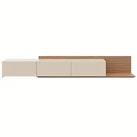 Nexera Noa Extendable TV Console (66"-108"), Walnut