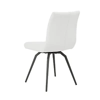 Ensemble de 2 chaises de salle à manger pivotantes Ruben