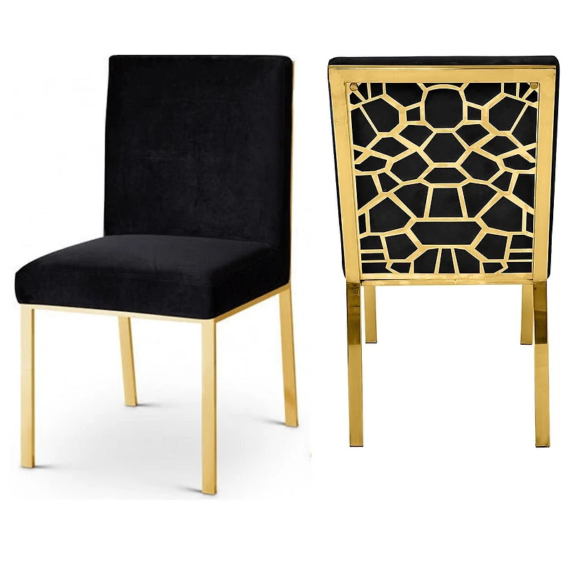 Canadian Chicago Gold Dining Chair (Set of 2)