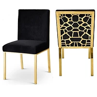 Canadian Chicago Gold Dining Chair (Set of 2)