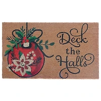Tapis De Porte En Fibre De Coco Deck The Halls