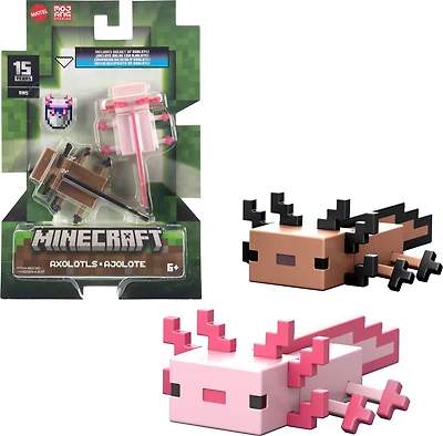 Minecraft Figurines articulées et acc. Échelle 8,26 cm Collection Axolotls
