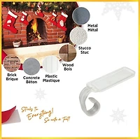 Simple Living Solution MaxPro Sticky Mantel Hooks 8 Clips en plastique adhésifs saisonniers à brins légers – Transparent F. avec toutes lumières