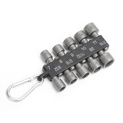 WorkPro Nut Driver Set - 10 Piece, CR-V steel, SAE&MM