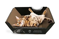 Lit de carton d'ondulation Omega Paw pour chats 16" x 16" x 5"