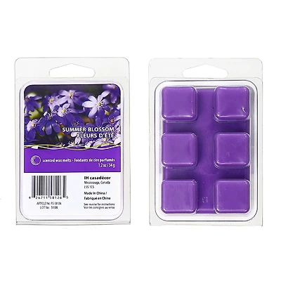 IH Casa Decor 6Pk La Cire Parfumée Fond La Fleur D'Été - Ensemble De 4