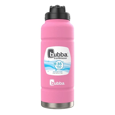 Bouteille d’eau en acier inoxydable Trailblazer bubba avec paille - 1,18 l (40 oz), isolation sous vide, couvercle avec paille, azalée 1 unité