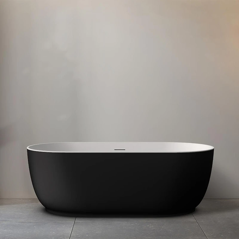 A&E Bath and Shower JORIMI-67-BLK FREESTANDING BATHTUB