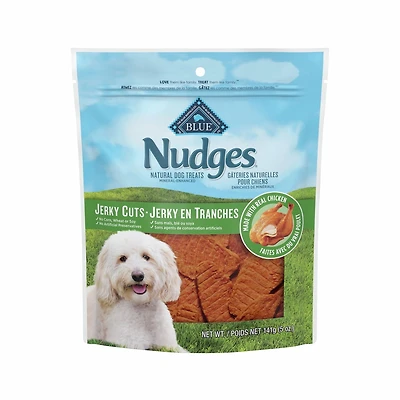 Blue Buffalo Nudges Jerky Cuts Natural Dog Treats, Chicken, 141g