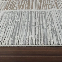 Rug Branch Nomad Abstract Indoor Area Rug, Beige Brown, Modern - Living Room, Bedroom, Dining Room, and Kitchen