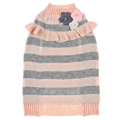 PULL EN MAILLE POUR CHIEN - PINK WAVY