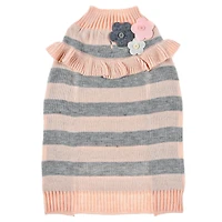 PULL EN MAILLE POUR CHIEN - PINK WAVY