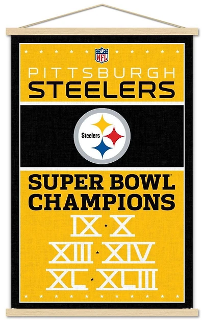 NFL Pittsburgh Steelers - Champions 13 Wall Poster