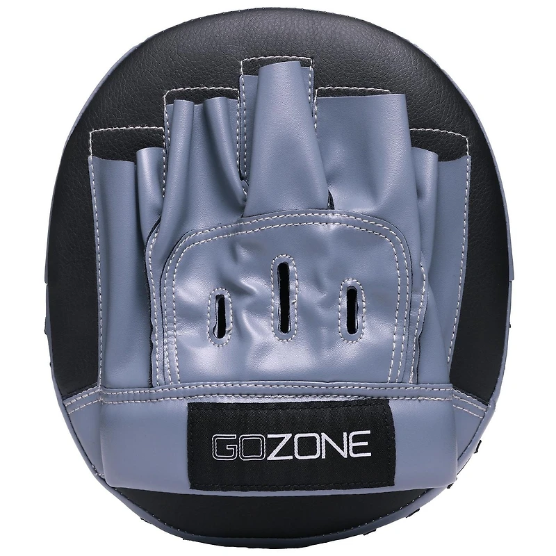 GoZone Punch Mitts – Boxing Focus Mitts – Black/Grey, Thick foam padding