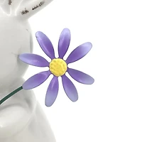 CERAMIC RABBIT PURPLE TABLE