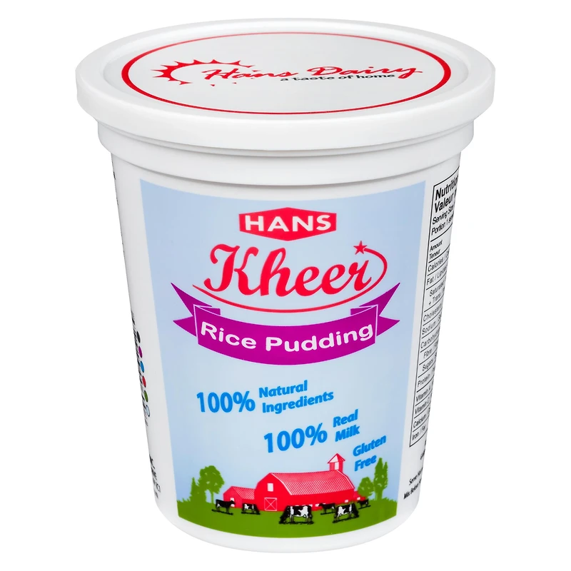 Pouding au riz Kheer de Hans Dairy