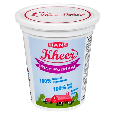 Pouding au riz Kheer de Hans Dairy
