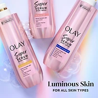 Olay Super Serum Body Wash for Rough & Bumpy Skin, Serum Complex for Luminous Skin, 547ML