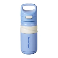 Tommee Tippee Tasse à paille isolée, 11 oz, bouteille d'eau anti-débordement pour les enfants de 18 mois et plus, couvercle à pression permettant de garder le bec propre, bleu, 1 pièce TT 1X INS ONTHEGO STRAW 11OZ BL
