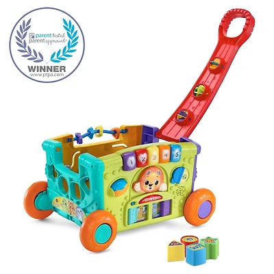 VTech Super chariot interactif multi-activités - 4 faces de jeu - Jouets pour bébés et tout-petits- Version française