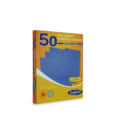 Boîte de chemises à dossiers Continetal de format lettre