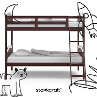 Storkcraft Long Horn Twin over Twin Bunk Bed