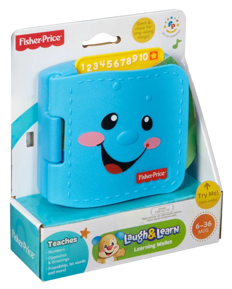 Fisher-Price Laugh & Learn Learning Wallet - English Edition