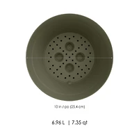 TierraVerde Birch Sans Rebords Jardinière Intérieur-Extérieur Baume 10"D