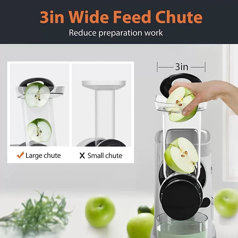 Presse-agrumes Aeitto HSJ-1521 à mastication à froid - Noir