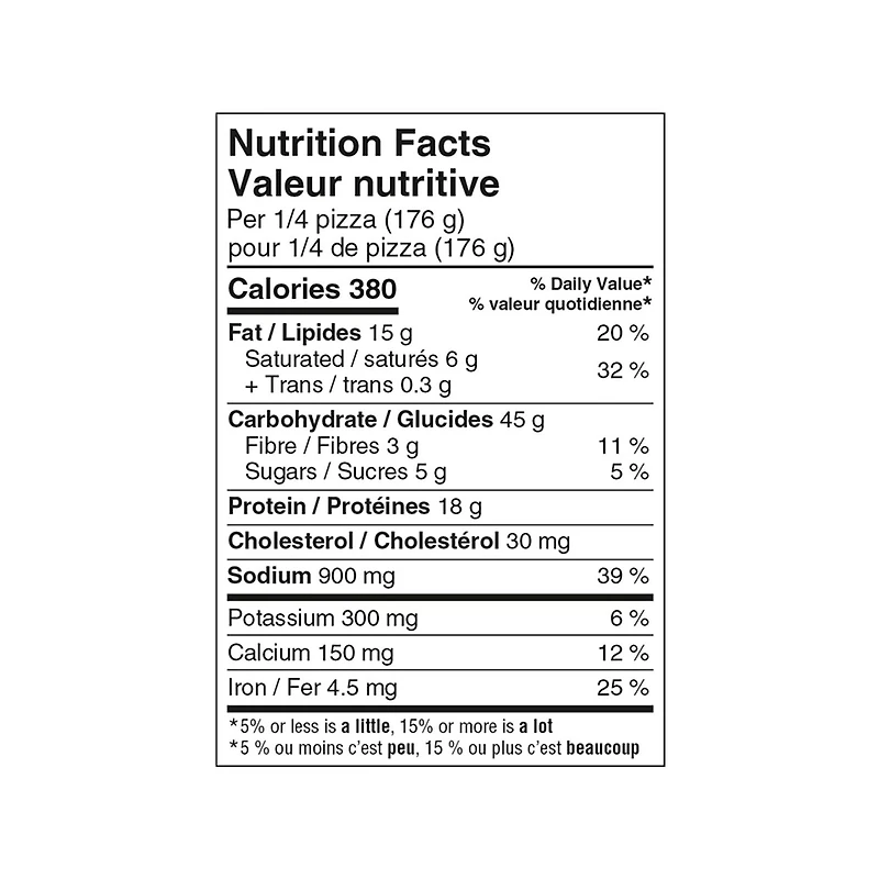 Pizza lève-au-four deluxe Great Value 703 g