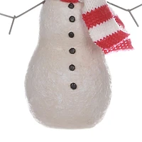 HOLIDAY TIME RESIN SNOWMAN ORNAMENT