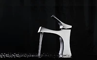 American Imaginations -in. W 1 Hole Ceramic Top Set In White Color