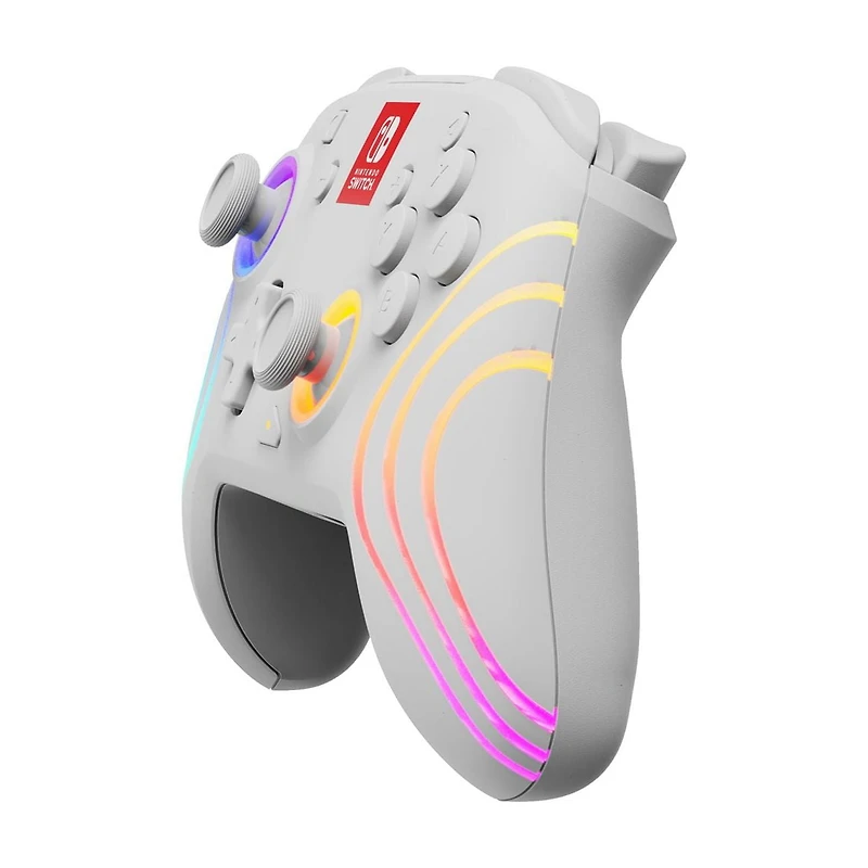 PDP Afterglow™ Wave Wireless Controller: White - Nintendo Switch, & Nintendo Switch - OLED Model, PDP AG Wave WL CNTRL: White