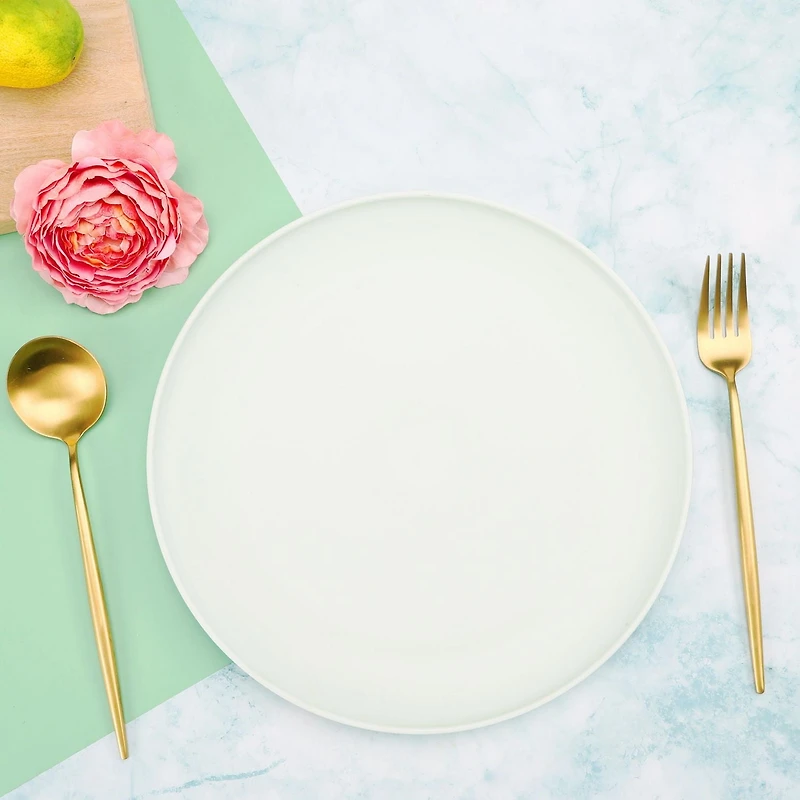 Mainstays Light Green Plastic Plate, 10.5 inch 1pc