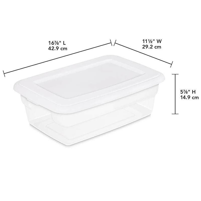 Sterilite Ensemble de (2) Boîtes 11.4L - Bleu