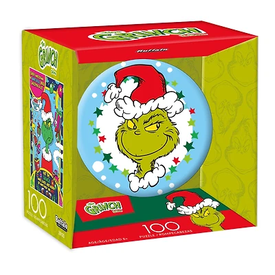 Buffalo Games Grinch Ball 100-Piece Interlocking Jigsaw Puzzle for Children Ages 6+