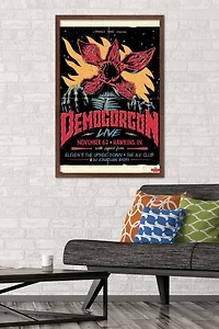 Netflix Stranger Things - Demogorgon Live Wall Poster, 22.375" x 34" Framed