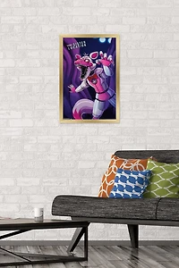 Five Nights at Freddy's: Sister Location - Funtime Foxy Wall Poster, 14.725" x 22.375" Framed