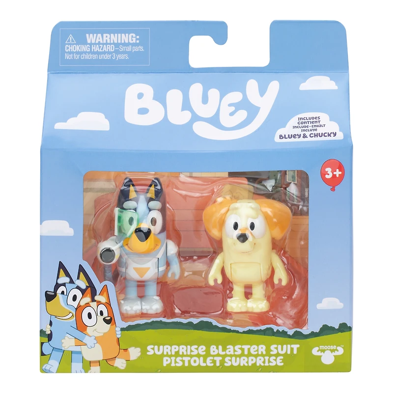 BLUEY S12 FIGURE 2PK SURPRISE BLASTER