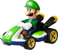 Mini-véhicule Luigi Hot Wheels à l’échelle 1:64 inspirés de Mario Kart