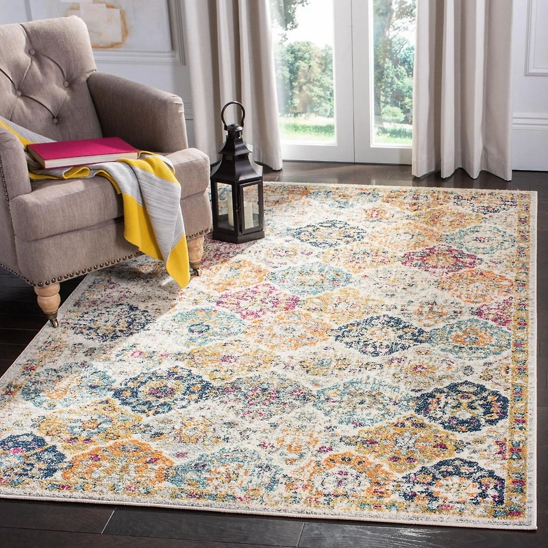 SAFAVIEH Madison Judith Geometric Floral Area Rug